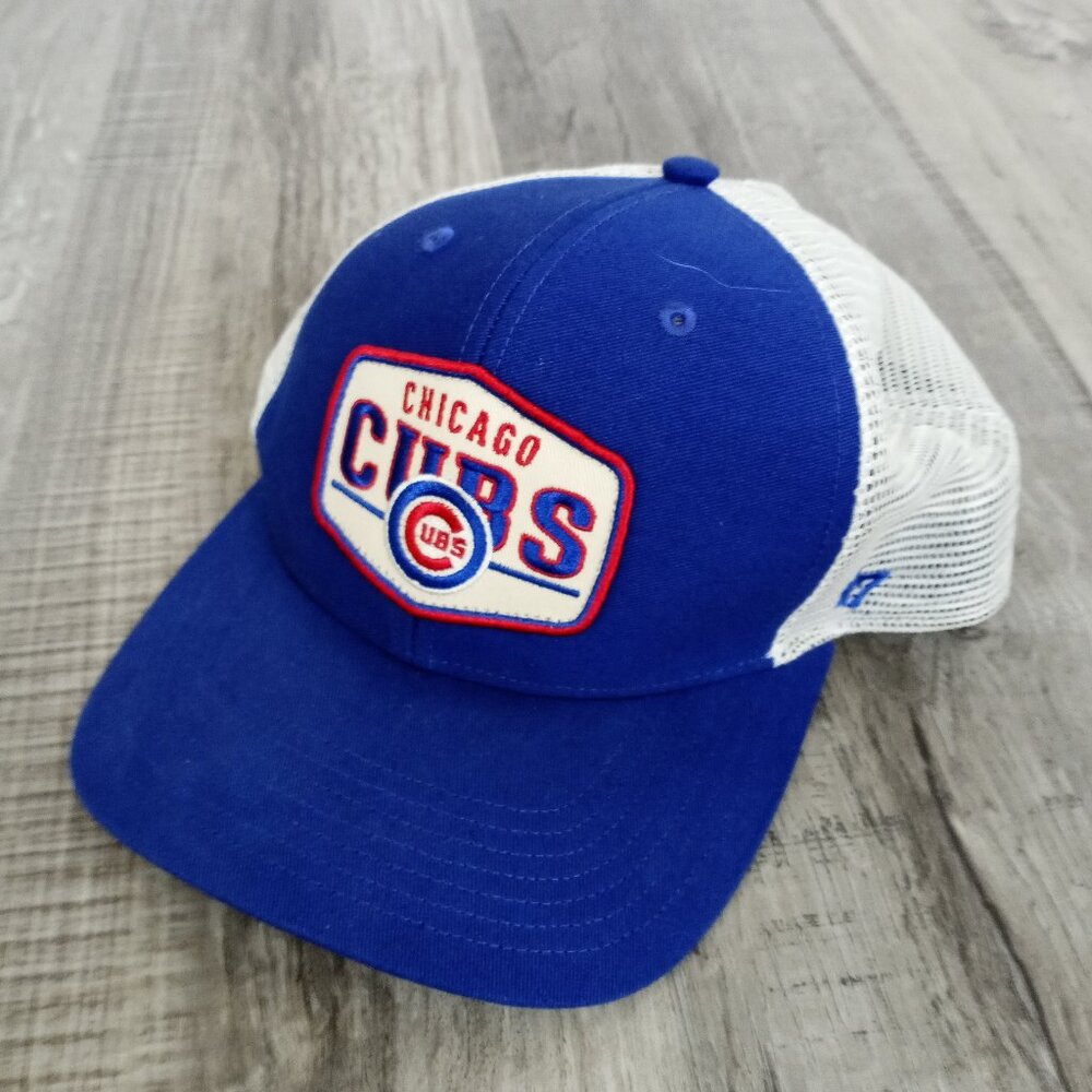 Chicago Cubs Mesh Snap Back Trucker Hat Cap '47